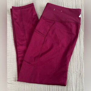 New w/o tag (fell off) TekGear Workout Gear women’s 1x leggings. Burgundy